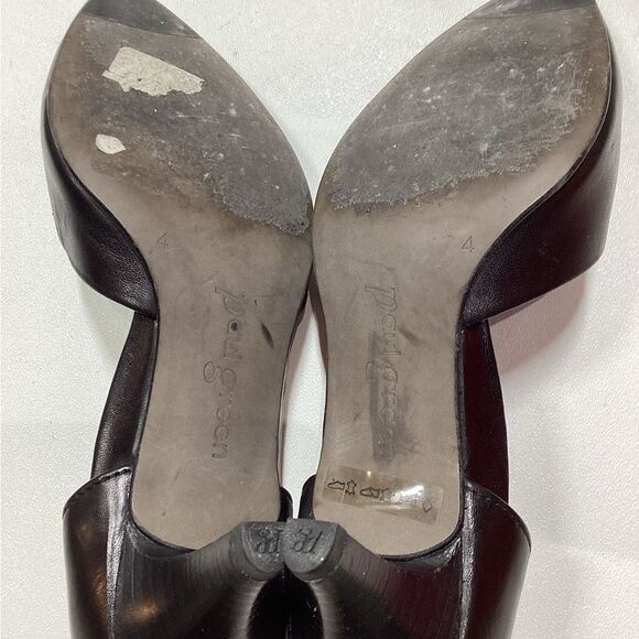 Paul Green Black Leather d’Orsay Heels Elegant Classic Pumps Size 6.5 - Picture 13 of 14